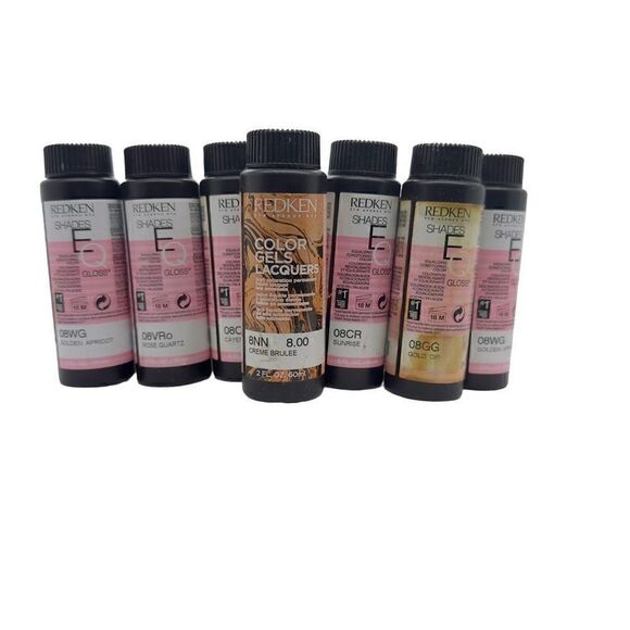 REDKEN SHADES EQ Toner Gloss Bundle Lot of 11 Level 8 & Level 9 Warm/Red/Copper/ - Picture 3 of 3